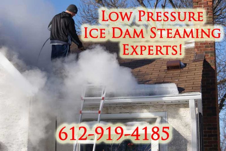 Minneapolis Mn Ice Dam Removal/ Ice Dam Steaming Minneapolis MN Steam