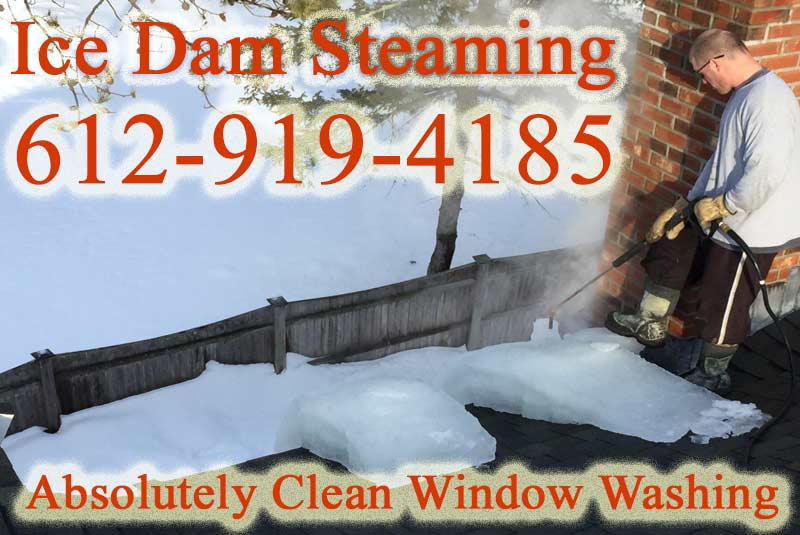 Ice Dam Steaming MN Images - Ice Dam Removal