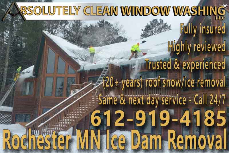 Rochester MN Ice Dam Removal