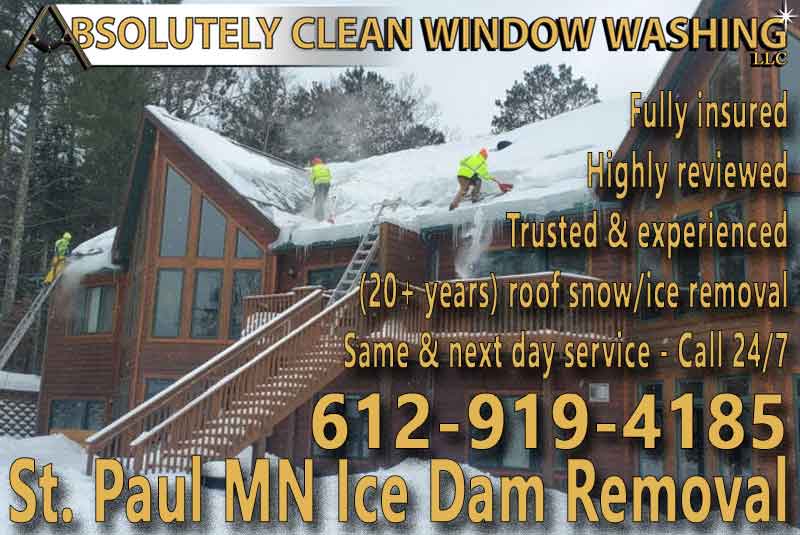 St. Paul MN Ice Dam Removal