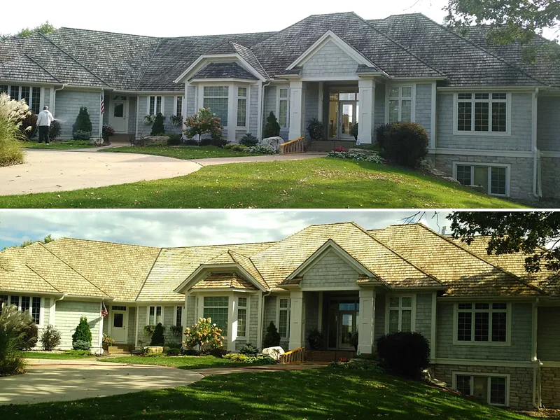 MN cedar roof cleaning